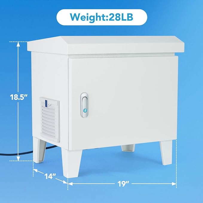 HQUA Weatherproof Outdoor Cabinet, Housing - Image 5