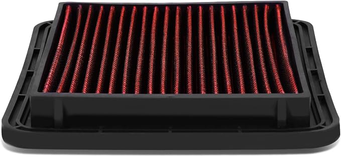 DNA Motoring AFPN-023-RD Clean Air Washable Drop In Panel Air Filter Enhance by DNAMOTORING