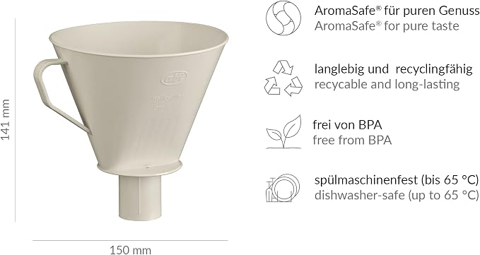 alfi Aroma Plus, Oatmeal Beige, Plastic Coffee Filter - Image 7