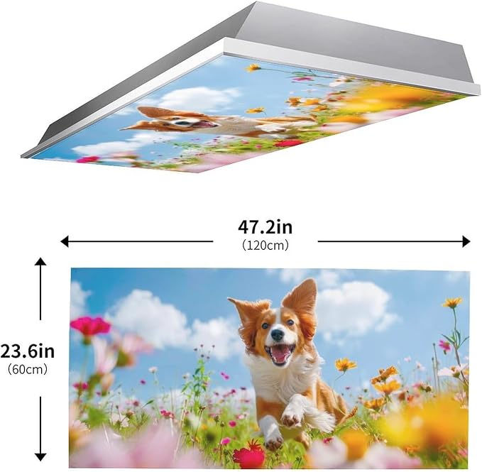 2PCS Cute Dog Magnetic Fluorescent Light Covers - Image 2