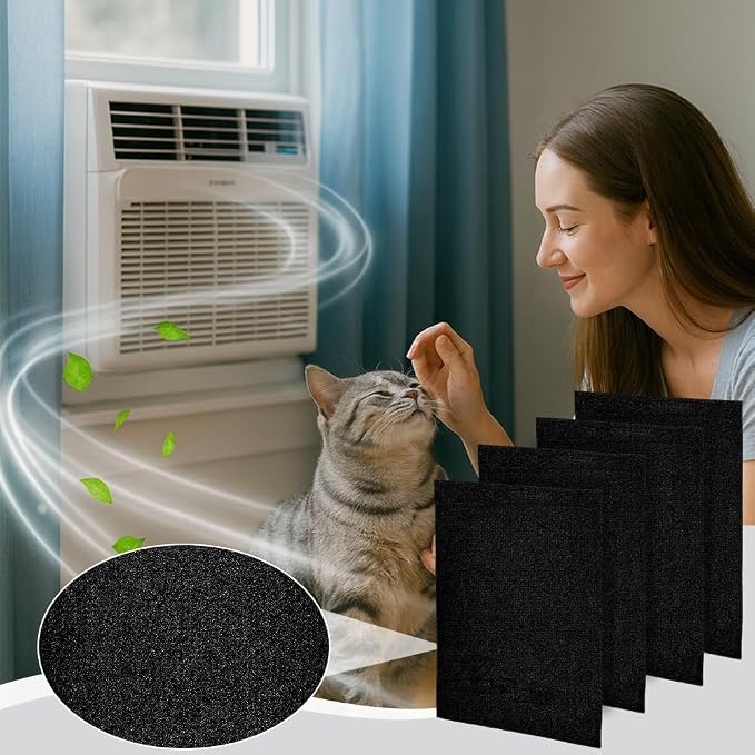 PH PandaHall 4pcs Air Conditioner Filter Pad 16" x 12.8" x 1/4" Cut to Fit Foam - Image 4