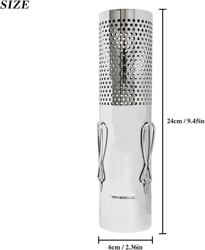 SoloWilder Wood Stove Pipe 2.36" Spark Arrestor Stovepipe Rain Cap Stainless - Image 2