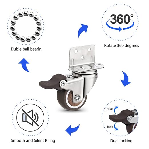 Heavy Duty Casters Set of 4 - Image 4