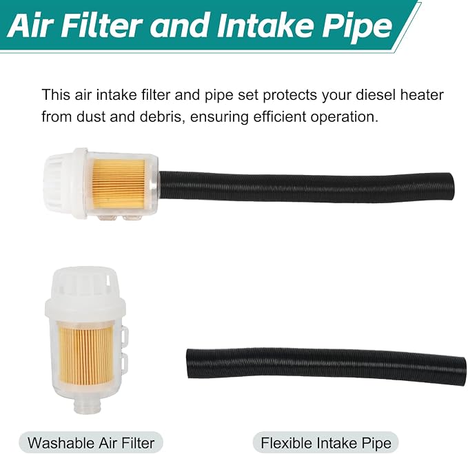 24mm Stainless Steel Exhaust Pipe Air Intake Filter and Pipe Double Wall - Image 5