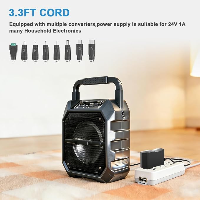 DC/AC 24V 1A Power Supply, Universal Replacement Charger Switching Power Supply - Image 9