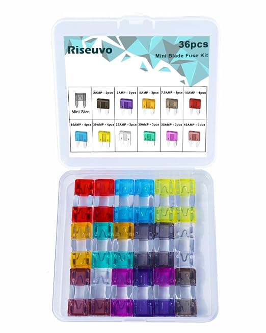 Riseuvo 36 Pcs Car Fuses Kit by Riseuvo