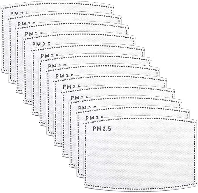 12 PCS PM2.5 Activated Carbon Face Mask Filter by Sanfiland