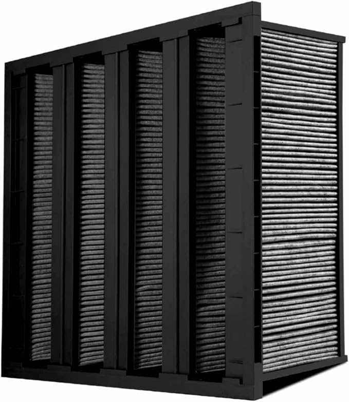 V-Bank Carbon Air Filter 12x24x12 MERV 15 – Activated Carbon Pleated HVAC by AccuraFil