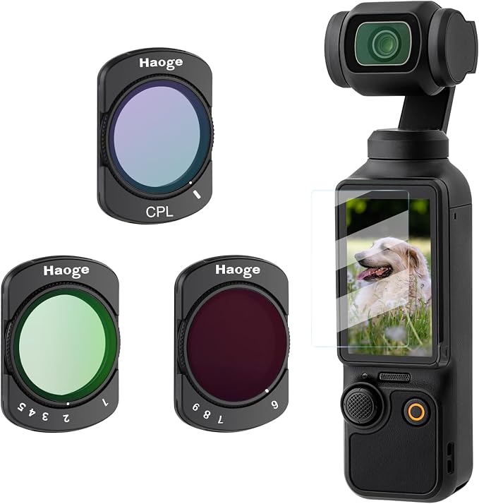Haoge Filter Set for DJI Osmo Pocket 3 Creator Combo, by haoge