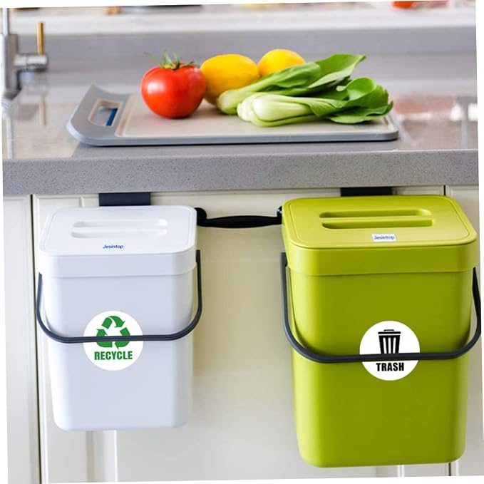 Veemoon 6-Piece Set of Self-Adhesive Garbage Classification Label Stickers - Image 7