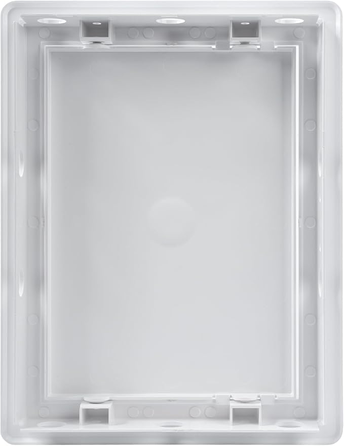 Vent Systems White ABS Plastic Access Panel 6 x 8 Inch (Opening) - Access Door for Drywall, Wall, Ceiling - Electrical, Plumbing Service Wall Hole Cover - Inspection Door - 6.6 x 8.6 Inch (Outer)