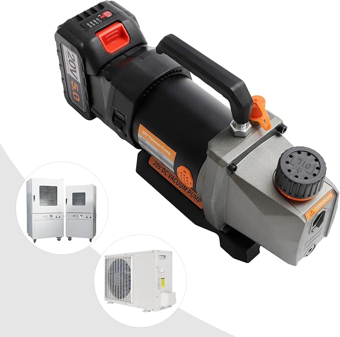 Single-Stage Vacuum Pump, 2.5CFM 20V Lithium Battery Strong Power DC Inverter - Image 9