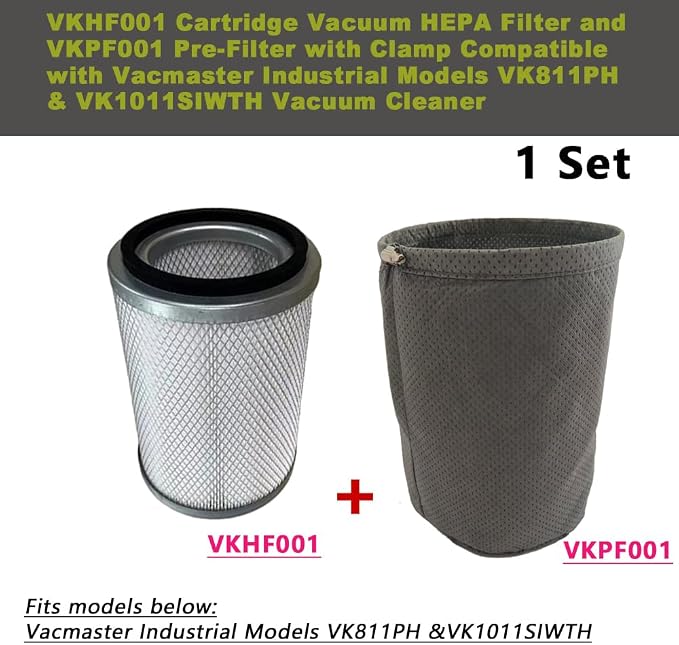 1 PACK Amigriki VKHF001 Cartridge Vacuum HEPA Filter and 1 PACK VKPF001 - Image 6