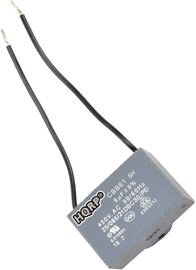 HQRP Capacitor Compatible with Harbor Breeze Ceiling Fan CBB61 6uf 2-Wire UL by HQRP