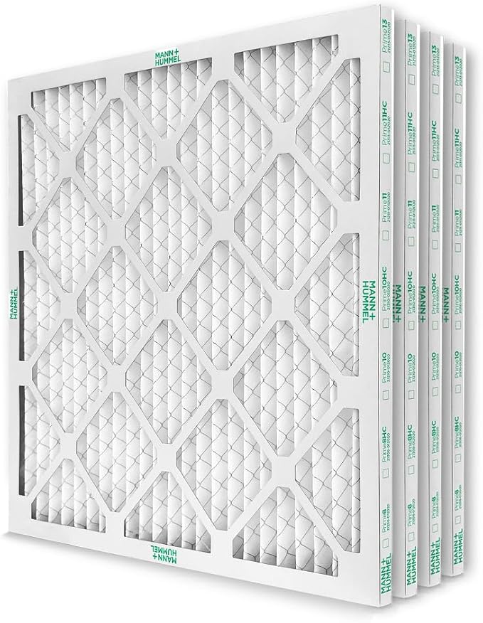 Mann+Hummel 20x20x1 MERV 8 Pleated HVAC AC Furnace Air Filters. 4 Pack. by MannHummel