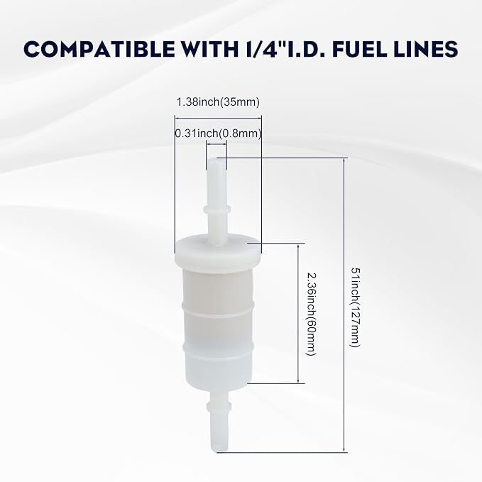 879885Q inline Fuel Filter for Mercury ＆ Mariner Outboards 4 Stroke 5/16" 40 50 - Image 3