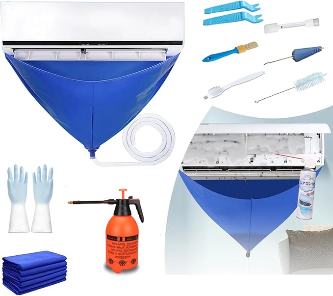 Mini Split Ac Cleaning Kit, Air Conditioner Cleaning Cover Waterproof Air by Atrustedbrand