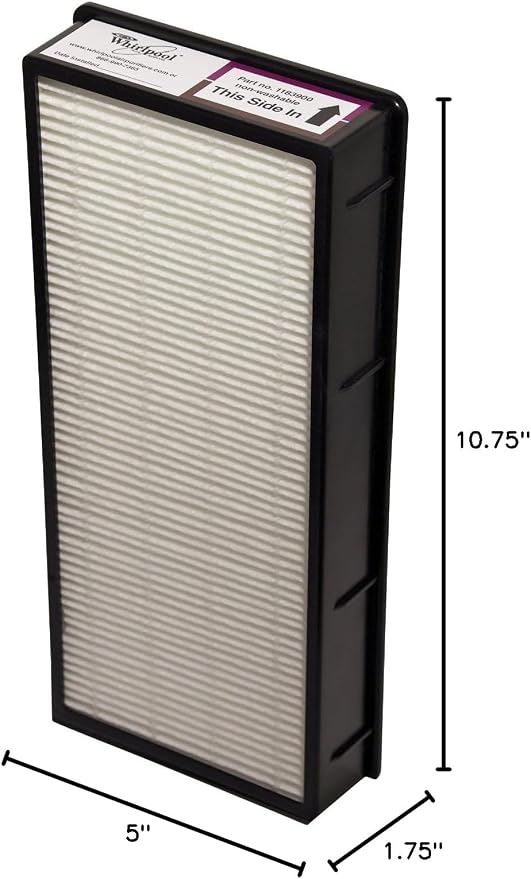 Whirlpool 1183900 HEPA Filter Tower Air Purifier, Design to Fit Air Purifier - Image 2