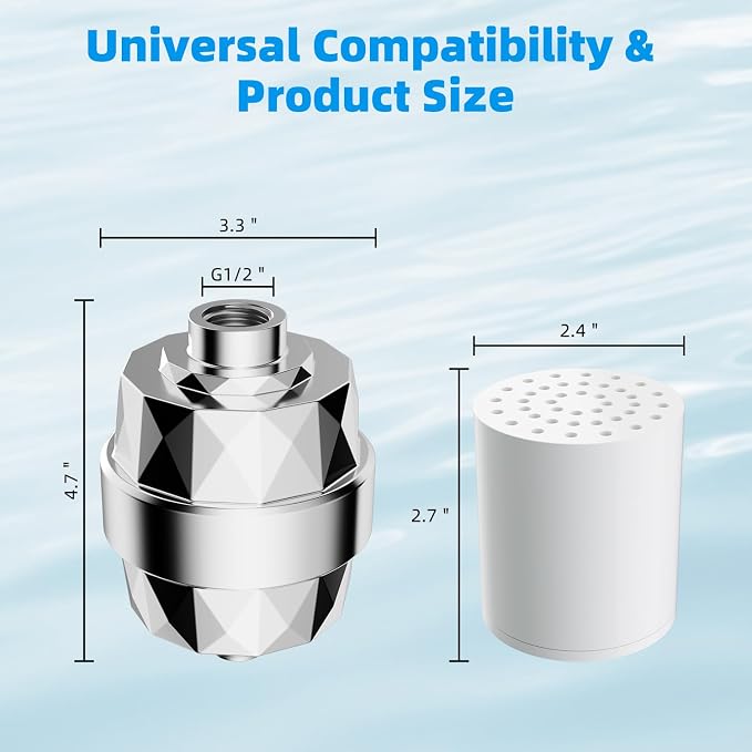 Hibbent Shower Filter for Hard Water, High Output Shower Head Filter to Remove - Image 9