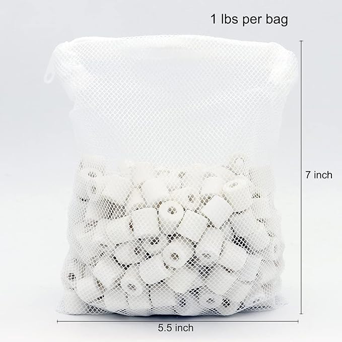ALEGI Aquarium Premier Bulk Bio Ceramic Rings Filter Media - Image 3
