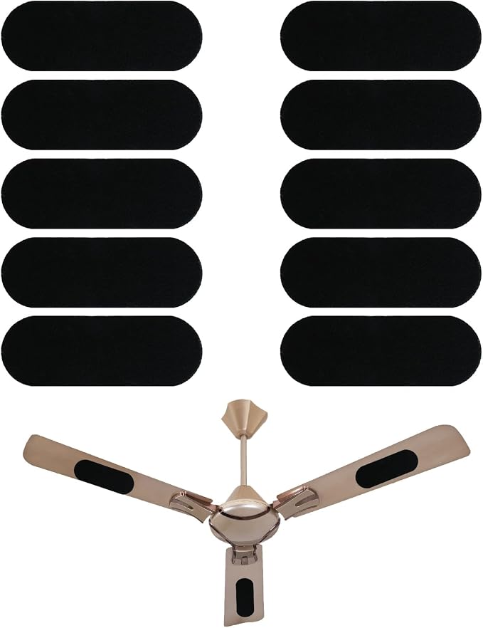 10pcs Ceiling Fan Filters for Blades, Ceiling Fan Air Purification Component by Unknown