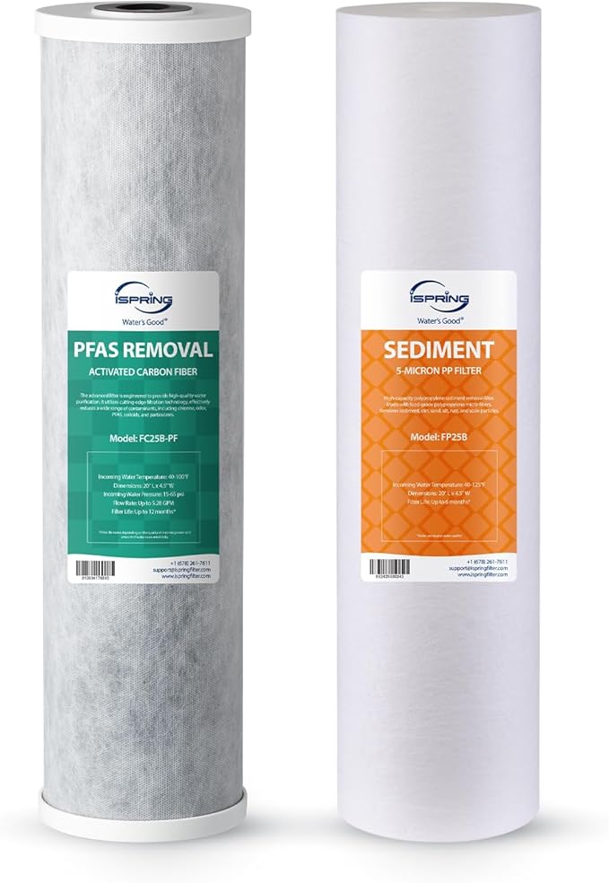 iSpring F2WGB32BPF Whole House Water Filter Replacement Set, SGS-Tested to by iSpring