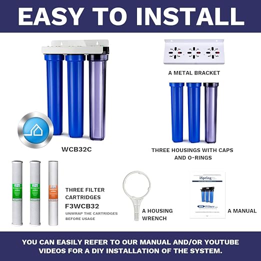 iSpring Whole House Water Filter System, Highly Reduces up to 99% Chlorine - Image 5