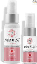 Mist N' Go by Omaze Travel Toilet Spray Odor Eliminator - Freshens Bathroom Air & Deodorizes - Blossom Daily Pack (2oz + 1oz)
