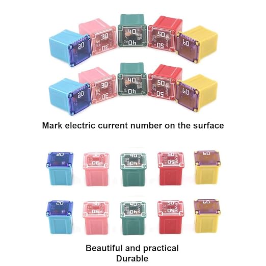 30 pc Automotive Low Profile Box Shaped Fuse Kit - Image 3