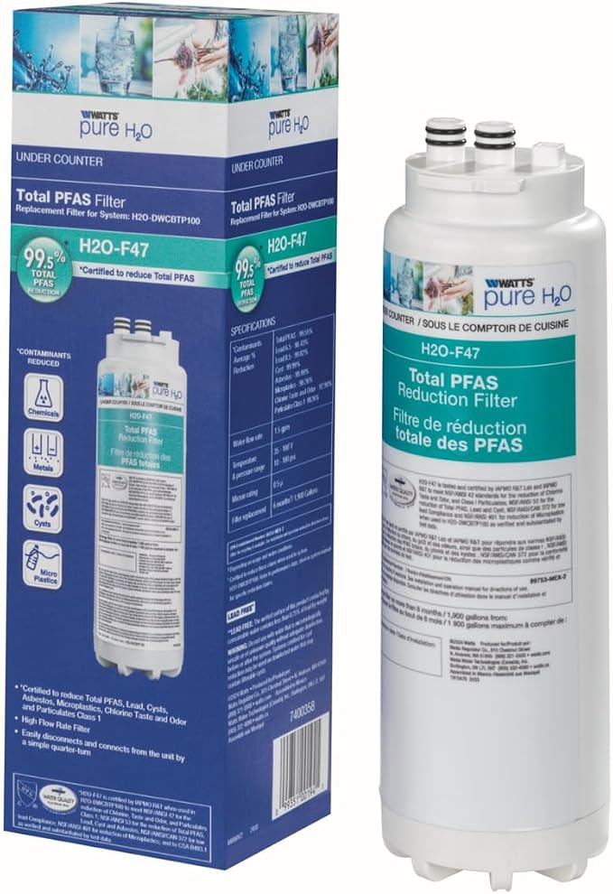 Watts Premier H2O-F47 Quick-Change Total PFAS Reduction Under Counter Water - Image 3