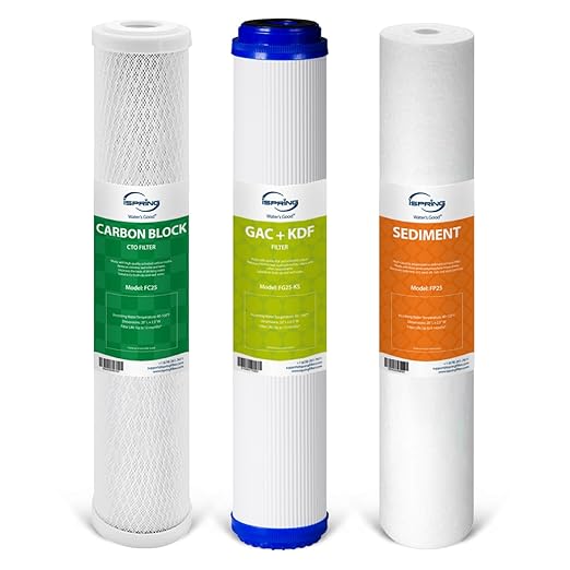 iSpring F3WCB32KS 20" x 2.5" Whole House Water Filters by iSpring