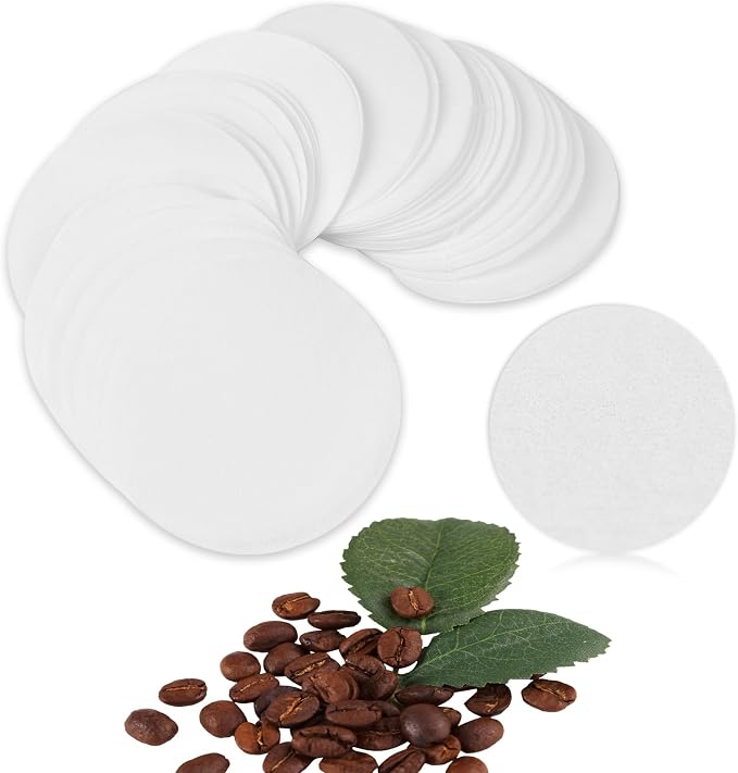 CEYAZYE 200 PCS Round Coffee Filter Paper, 56 mm Disposable Coffee Filters by CEYAZYE