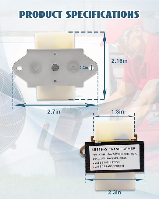 24V 40VA Transformer Replacement Fit - Image 3