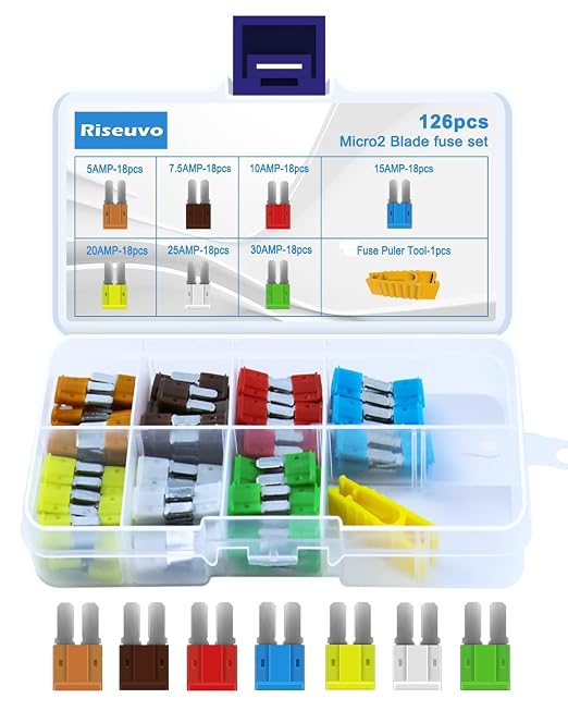Riseuvo 126pcs Micro 2 Fuse Kit by Riseuvo
