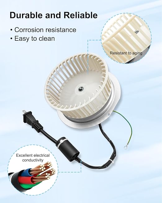 0696B000 Motor Assembly Fits for NuTone QT-100L QT-110N QT-110N-B QT-90N-B QT - Image 5