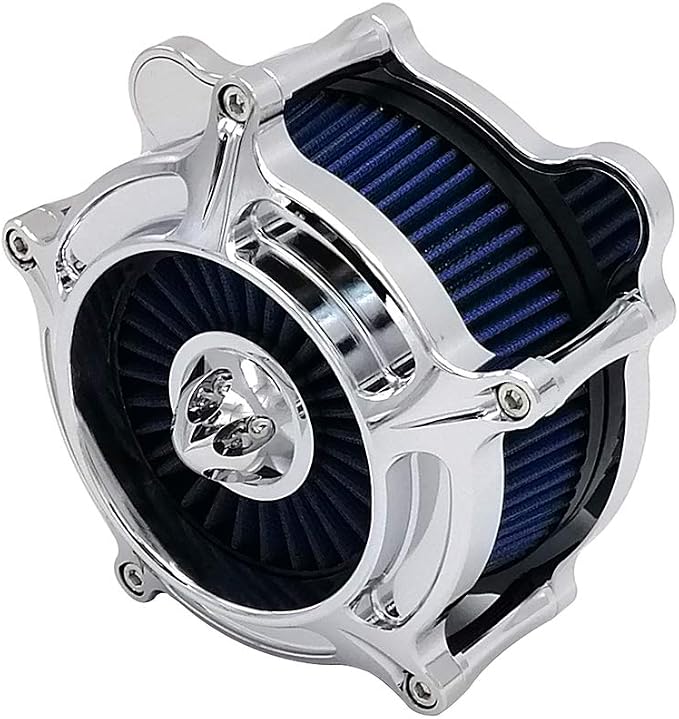 Harley Air Cleaner Turbine Intake Chrome Filter Kit Cnc Cut by Unknown
