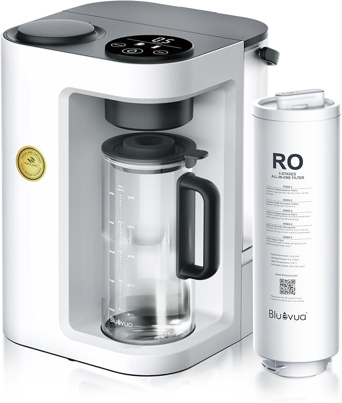 Bluevua RO100ROPOT-LITE Countertop Reverse Osmosis Water Filter System by Bluevua