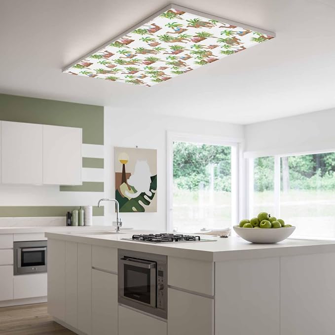 Fluorescent Light Covers for Ceiling Lights Deserts Camels Magnetic Light - Image 2
