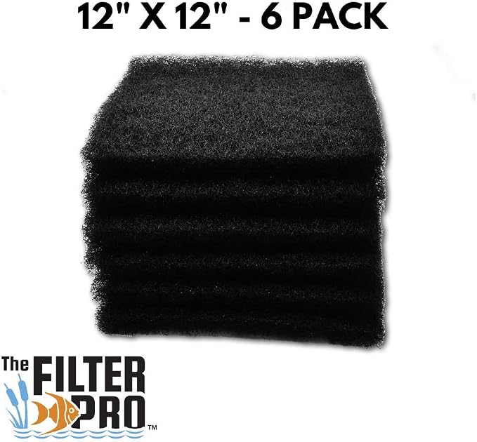 Black Coarse Filter Media, 1.25" Thick, 6 Pack, Ponds or Water Gardens - Image 2