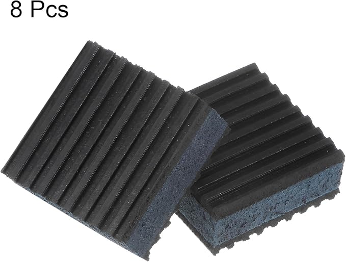 HARFINGTON 8pcs Rubber Anti Vibration Pads 2" x 2" x 7/8" Isolation Vibration - Image 3