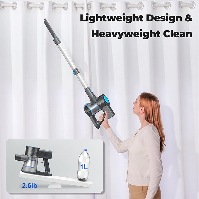 Cordless Vacuum Cleaner, Powerful Lightweight Stick Vacuum - Image 7