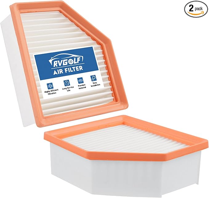 2PCS Engine Air Filter Fit for Nissan Rogue 2021 2022 2023 2024 2025 2026 2.5L by RVgolf