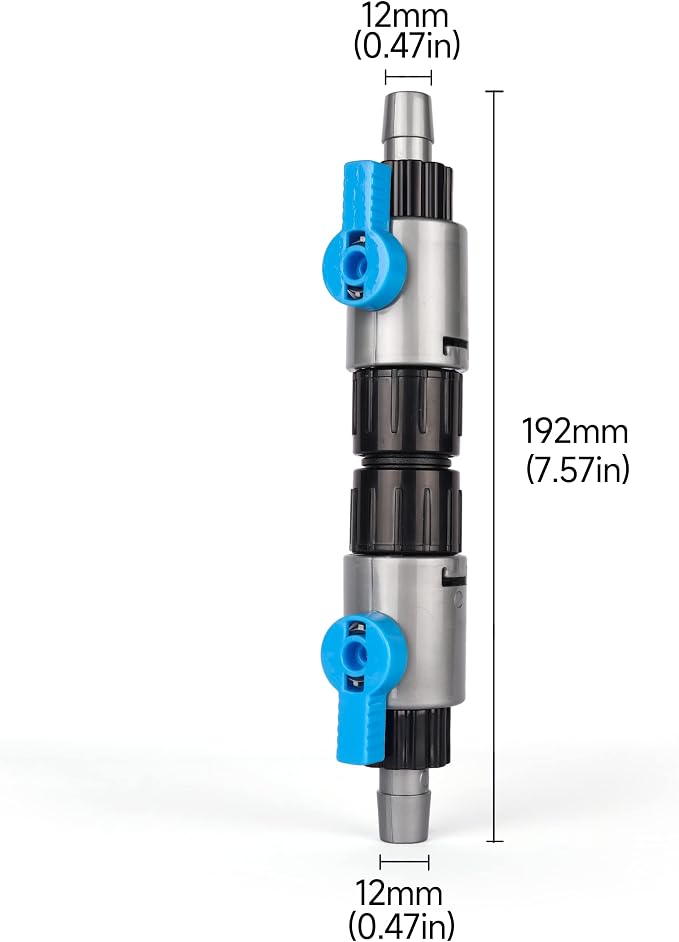 LANDEN Double Tab Connector for Aquarium, Canister Filter Hose Connector - Image 3