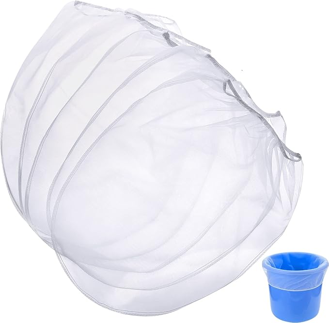 Boao 30 Pieces 1 Gallon Paint Strainer Bags Elastic Opening Strainer Bags White by Boao