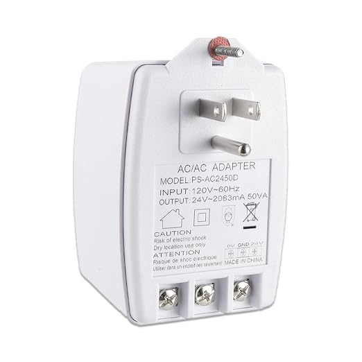 24V 2083mA Plug in Thermostat and Doorbell Transformer 24 Volt Transformer by EPLZON
