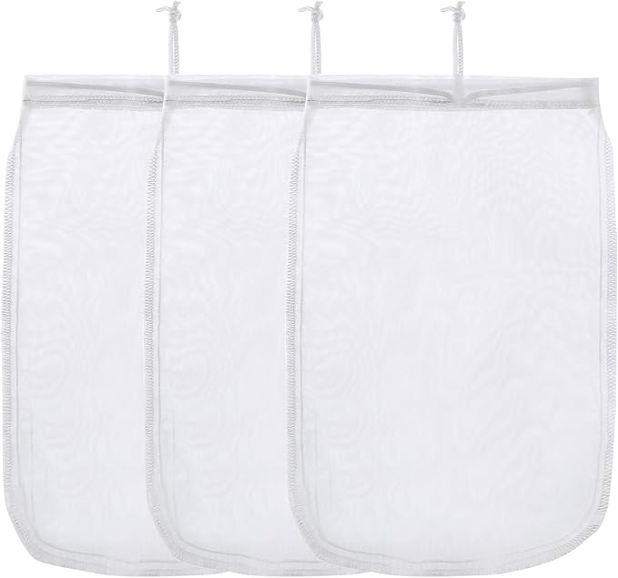 ALEGI Aquarium Filter Media Bag Extra Fine, Reusable 180 Micron Drawstring Mesh by ALEGIAquarium