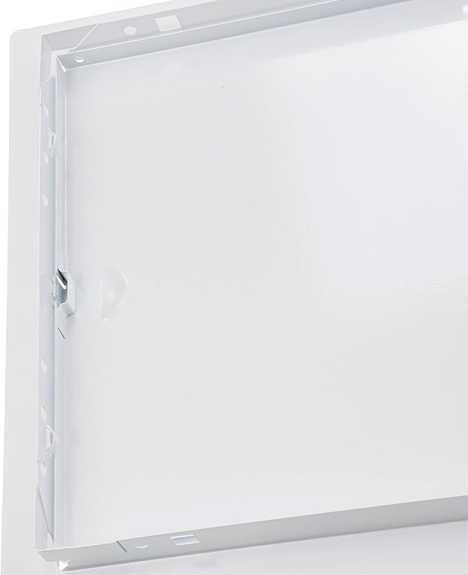 8" x 8" White Metal Access Panel for Drywall - Service Shaft Door Panel for Plumbing, Electricity, Heating, Alarm Wall Access Hole Cover