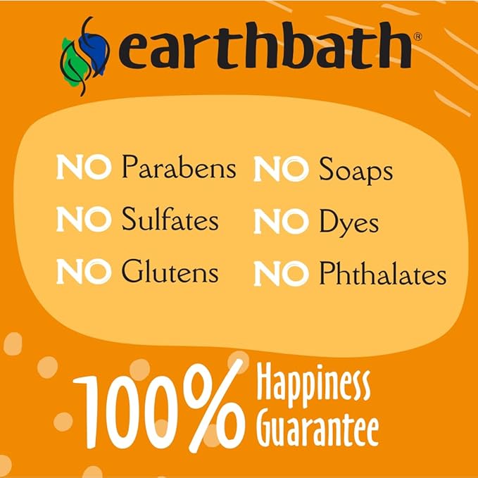 earthbath, Oatmeal & Aloe Dog Shampoo - Oatmeal Shampoo for Dogs, Itchy, Dry Skin Relief, Dog Wash, Made in USA, Cruelty Free Pet Shampoos - Vanilla & Almond, 16 Oz (2 Pack)