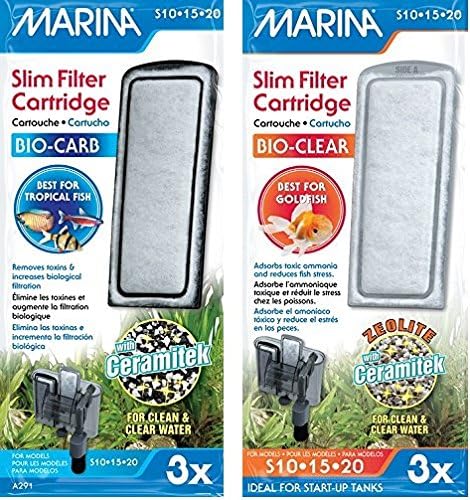 Marina Slim Filter Carbon Plus Ceramic Cartridges and Zeolite Plus Ceramic by Unknown