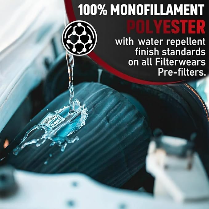 FILTERWEARS Pre-Filter F102K For SPECTRE Air Filters 8131 8132 8136 8138 K&N - Image 4